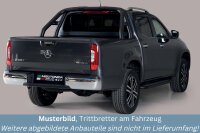 Trittbretter SCHWARZ für MERCEDES X-Klasse W470 Edelstahl Ø50mm mit TÜV
