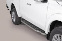 Trittbretter SCHWARZ für MITSUBISHI L200 Club Cab...