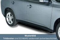 Trittbretter SCHWARZ für MITSUBISHI Outlander...