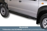Trittbretter SCHWARZ für NISSAN Navara D22...