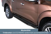 Trittbretter SCHWARZ für NISSAN Navara D231...