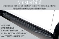 Trittbretter SCHWARZ für NISSAN Navara King Cab D231...