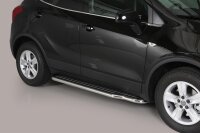 Trittbretter SCHWARZ für OPEL Mokka & Mokka X Edelstahl Ø50mm mit TÜV