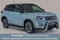 Trittbretter SCHWARZ für SUZUKI Vitara LY Facelift Bj.2019- Edelstahl mit TÜV