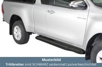 Trittbretter SCHWARZ für TOYOTA HiLux Extra Cab ab...