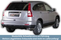 Schwellerrohre mit Tritt für HONDA CR-V RE7 2010-12 Facelift V2A Ø76mm mit TÜV