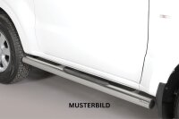 Schwellerrohre mit Tritt für TOYOTA Land Cruiser KDJ 125 3-TÜRER V2A Ø76mm mit TÜV