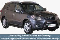 Schwellerrohre mit Tritt SCHWARZ für HYUNDAI Santa...