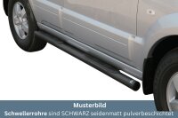 Schwellerrohre mit Tritt SCHWARZ für KIA Sorento JC...