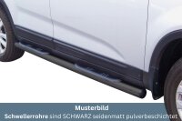 Schwellerrohre mit Tritt SCHWARZ für KIA Sorento XM...