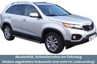 Schwellerrohre mit Tritt SCHWARZ für KIA Sorento XM...