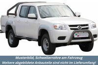 Schwellerrohre mit Tritt SCHWARZ für MAZDA BT50...