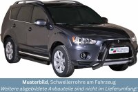 Schwellerrohre mit Tritt SCHWARZ für MITSUBISHI...