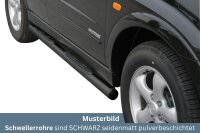 Schwellerrohre mit Tritt SCHWARZ für SSANGYONG Kyron...