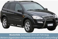 Schwellerrohre mit Tritt SCHWARZ für SSANGYONG Kyron...