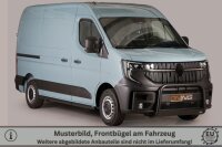 Frontbügel Edelstahl schwarz für Renault Master 2024- Ø63mm mit Gutachten