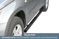 Schwellerrohre mit Tritt SCHWARZ für SUZUKI Grand...
