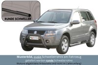 Schwellerrohre mit Tritt SCHWARZ für SUZUKI Grand...