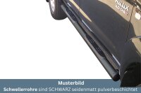 Schwellerrohre mit Tritt SCHWARZ für TOYOTA HiLux...