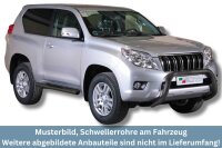 Schwellerrohre mit Tritt SCHWARZ für TOYOTA Land...