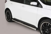 Schwellerrohre mit Tritt für FORD Edge ab Bj. 2016> Edelstahl Ø76mm mit TÜV