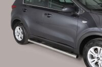 Schwellerrohre mit Tritt für KIA Sportage QL ab Bj. 2016- V2A Ø76mm mit TÜV