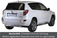 Schwellerrohre mit Tritt für TOYOTA RAV 4 2010-12 Edelstahl Ø76mm mit TÜV
