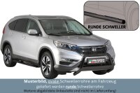 Schwellerrohre mit Tritt SCHWARZ für HONDA CR-V 2016-18 Edelstahl Ø76mm mit TÜV