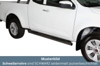 Schwellerrohre mit Tritt SCHWARZ für ISUZU D-Max...
