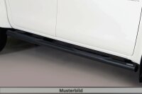 Schwellerrohre mit Tritt SCHWARZ für JEEP Compass ab Bj. 2017- V2A Ø76mm mit TÜV