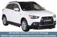 Schwellerrohre mit Tritt SCHWARZ für MITSUBISHI ASX...