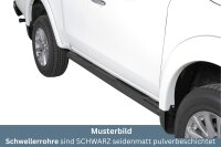 Schwellerrohre mit Tritt SCHWARZ für MITSUBISHI L200...