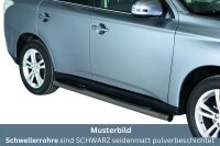 Schwellerrohre mit Tritt SCHWARZ für MITSUBISHI...
