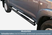 Schwellerrohre mit Tritt SCHWARZ für TOYOTA HiLux...
