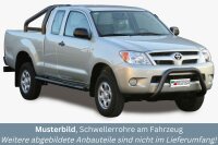 Schwellerrohre mit Tritt SCHWARZ für TOYOTA HiLux...