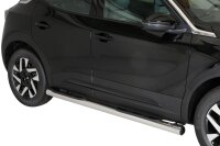 Schwellerrohre mit Tritt für OPEL Mokka Bj.21- Edelstahl Ø76mm mit TÜV