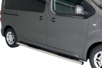 Schwellerrohre mit Tritt für OPEL Vivaro & Zafira Life L2 Edelstahl Ø76mm mit TÜV