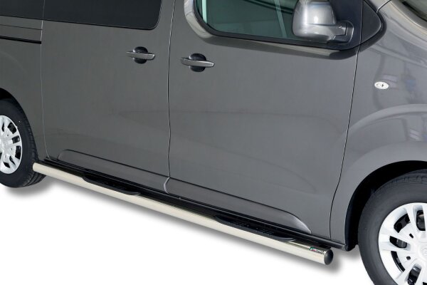 Schwellerrohre mit Tritt für OPEL Vivaro & Zafira Life L3 Edelstahl Ø76mm mit TÜV