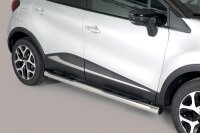 Schwellerrohre mit Tritt für RENAULT Captur ab Bj. 13- Edelstahl Ø76mm mit TÜV