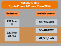 Schwellerrohre mit Tritt für TOYOTA Proace & Verso mittel Bj16- V2A Ø76mm m. TÜV