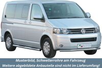 Schwellerrohre mit Tritt für VW T5 ab Bj.10-...