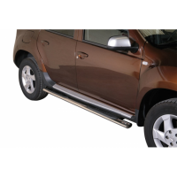 Schwellerrohre oval mit Tritt für DACIA Duster SD...