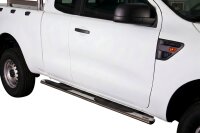 Schwellerrohre oval mit Tritt für FORD Ranger Super...