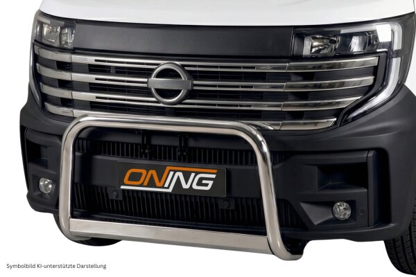 Frontbügel Edelstahl für NISSAN INTERSTAR Bj. 2025- 63mm Frontschutzbügel mit Gutachten