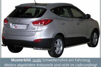Schwellerrohre oval mit Tritt für HYUNDAI IX35 LM...