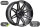4x Felgen Dirt D88 schwarz 9,5x22 ET15 für Ford Ranger 2AB 6x139,7
