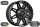 4x Felgen Dirt D88 matt schwarz & Nieten 9x18 ET48 für Peugeot Boxer 5x118
