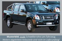 Schwellerrohre oval mit Tritt für ISUZU D-Max...