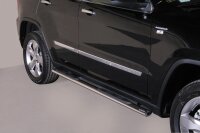 Schwellerrohre oval mit Tritt für JEEP Grand...