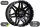 Felgen Dirt D62 matt schwarz & Nieten 9x18 ET25 für VW Amarok 2H 5x120